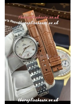Omega De Ville Automatic 34MM Pearl Dial Steel Case Super Clone Watch 