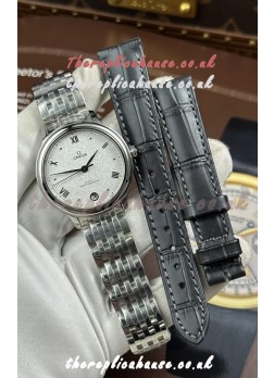 Omega De Ville Automatic 34MM White Dial Steel Case Super Clone Watch 