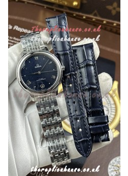 Omega De Ville Automatic 34MM Blue Dial Steel Case Super Clone Watch 