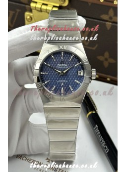 Omega Co-Axial Constellation 38MM 904L Steel Blue Dial Super Clone Watch 
