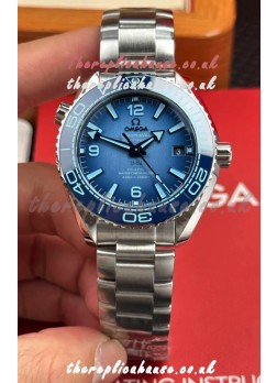 Omega Seamaster Planet Ocean 39.5MM Summer Blue Dial Super Clone Watch 