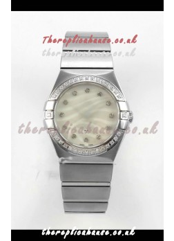 Omega Constellation 28MM Pearl Textured Dial QUARTZ Super Clone Watch 