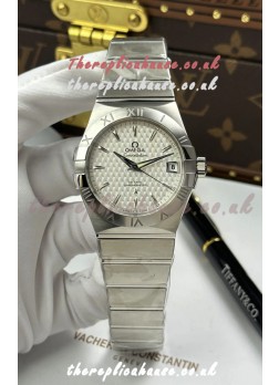 Omega Co-Axial Constellation 38MM 904L Steel Silver Dial Super Clone Watch 