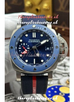 Panerai Submersible PAM01507 GMT Luna Rossa Titanio Super Clone Watch 