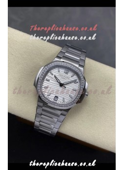 Patek Philippe Nautilus 7118 35MM Steel Dial Diamonds Super Clone Watch 