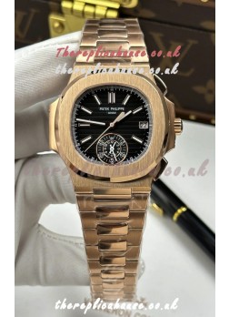 Patek Philippe Nautilus 5980/R Rose Gold Super Clone Watch 