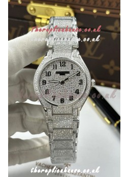 Patek Philippe Twenty-4 Diamonds Paved Stainless Steel Super Clone Watch 