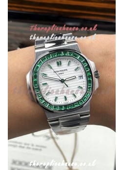 Patek Philippe Nautilus 5723 White Dial Green Rubies Super Clone Watch 
