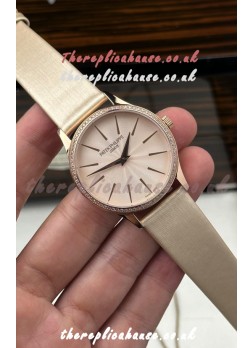 Patek Philippe Calatrava 4997 Rose Gold Beige Dial Super Clone Watch 