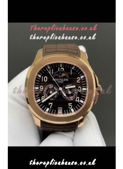 Patek Philippe Aquanaut 5261 Rose Gold Brown Dial Swiss Replica Watch