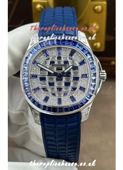 Patek Philippe Aquanaut Luce 5268/461G-001 Sapphires & moissanite Super Clone Watch 
