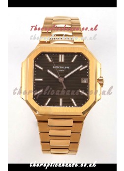 Patek Philippe Cubitus 7128 Rose Gold Casing Brown Dial Swiss Replica Watch