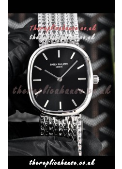 Patek Philippe Golden Ellipse 5738 Black Dial Super Clone Watch 