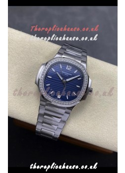 Patek Philippe Nautilus 7118 35MM Blue Dial Diamonds Super Clone Watch 