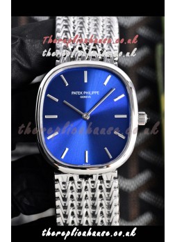 Patek Philippe Golden Ellipse 5738 Blue Dial Super Clone Watch 