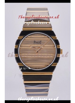 Piaget Polo 79 Two Tone Rose Gold/Black Casing 39MM Super Clone Watch 