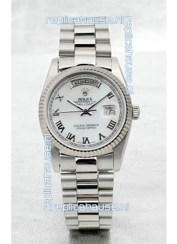 Rolex Day Date Silver Japanese Replica Watch