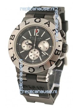 Bvlgari Scuba Swiss Body Japanese Steel Watch in Steel Bezel