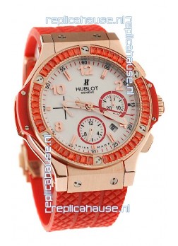 Hublot Gold Big Bang Tutti Fruitti Red Swiss Replica Watch