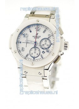 Hublot Big Bang Swiss Replica Watch in Steel/Rubber Strap