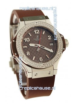 Hublot Big Bang King Cappuccino Diamonds Swiss Replica Quartz Watch