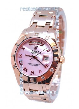 Rolex Day Date Pink Mother of Pearl Japanese Replica Watch