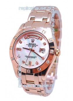 Rolex Day Date White Mother of Pearl Japanese Replica Watch