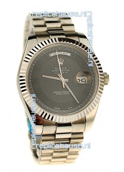 Rolex Day Date Silver Japanese Replica Watch