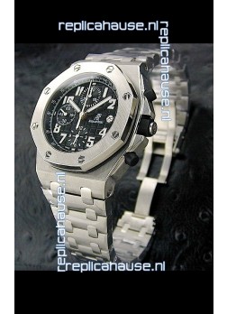 Audemars Piguet Royal Oak Watch in Black Safari Dial - Secs hand 9 O Clock