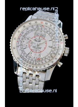 Breitling Navitimer World Swiss Replica Watch in White Dial