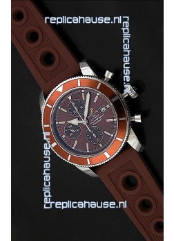 Breitling Superocean Swiss Replica Watch in Brown Dial