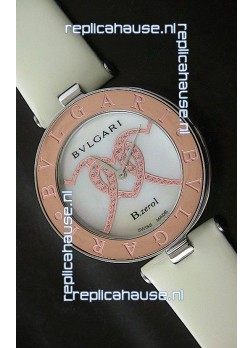 Bvlgari B.zerol Japanese Replica Quartz Watch  in White Dial
