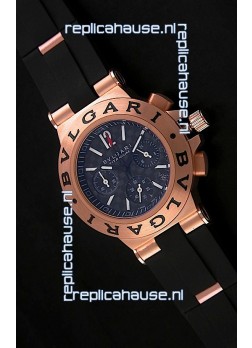 Bvlgari CH35 S Aluminium Japanese Replica Watch in Black