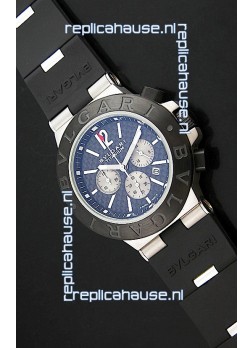 Bvlgari CH35 S Aluminium Japanese Replica Watch in Blue Dial