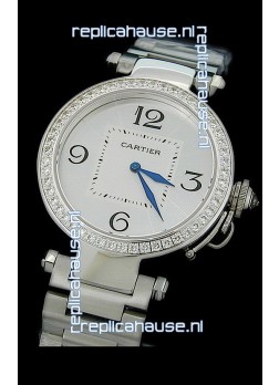 Cartier Pasha de Swiss Replica Automatic Watch in White Dial