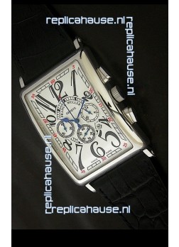Franck Muller Long Island Japanese Replica Watch in White Dial