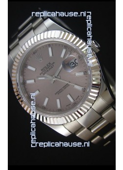Rolex Datejust II 41MM with Cal.3136 Movement Swiss Replica Watch in Grey Dial Stick Markers 