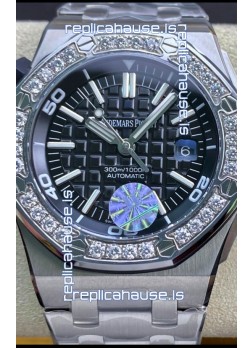 Audemars Piguet Royal Oak Offshore Diver 1:1 Mirror Swiss Replica Watch - Steel Strap