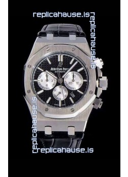 Audemars Piguet Royal Oak Chronograph Black Dial 904L Steel 1:1 Mirror Replica