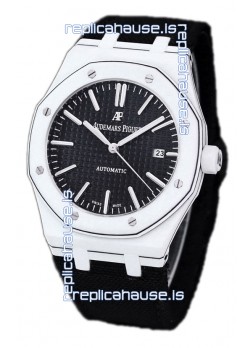 Audemars Piguet Royal Oak Ref.15400 Forged Carbon Casing Watch Black Dial in 1:1 Mirror Replica