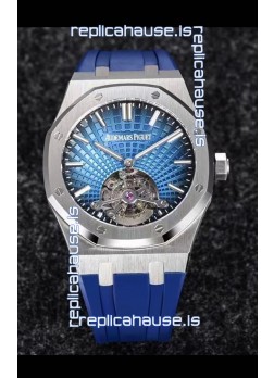 Audemars Piguet Royal Oak Tourbillon 41mm in 904L Casing - Blue Tapisserie Dial 1:1 Ultimate Replica