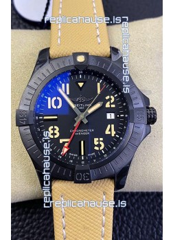 Breitling Avenger GMT 45V32395101B1X1 1:1 Mirror Swiss Replica Watch - Titanium Case