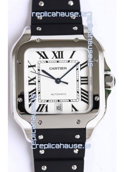 Santos De Cartier Stainless Steel Casing 1:1 Mirror Swiss Replica Watch 40MM