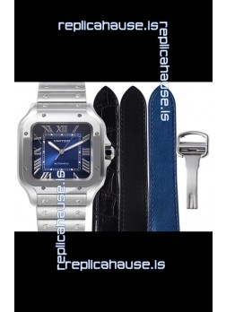 Cartier "Santos De Cartier" Mens XL 1:1 Mirror Replica Watch in 904L Steel Casing 