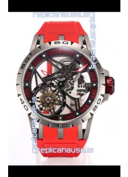 Roger Dubuis Excalibur Spider Flying Tourbillon Skeleton Titanium Casing 45MM  1:1 Mirror Swiss Watch