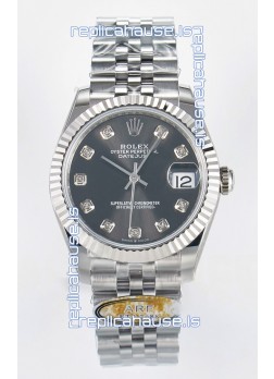Rolex Super Clone Datejust ETA 2688 Movement 31MM Stainless Steel Case Grey Dial Watch