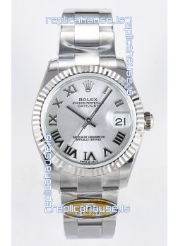 Rolex Super Clone Datejust ETA 2688 Movement 31MM Stainless Steel Case Steel Roman Dial Watch