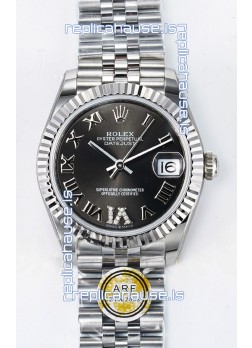 Rolex Super Clone Datejust ETA 2688 Movement 31MM Stainless Steel Grey Dial Watch 