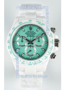Rolex Daytona AET Remould Light Green Dial Full Ceramic Strap Watch in Cal.4130 Movement