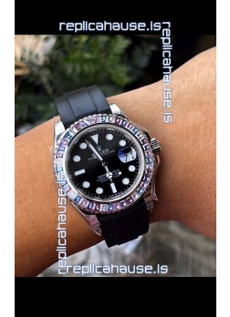 Rolex Yachtmaster 126679 White Gold Diamonds Cal.3235 Swiss 1:1 Ultimate 904L Steel Watch